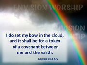 Rainbow Christian PowerPoint presentation slides for worship