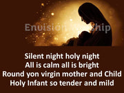 Silent Night Christmas Carol with lyrics PowerPoint Presentation slides for Christmas