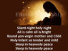 Silent Night Hymn lyrics PowerPoint Presentation Template slides for Christmas