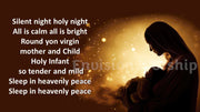Silent Night Mary Baby Jesus PowerPoint Presentation slides for Christmas