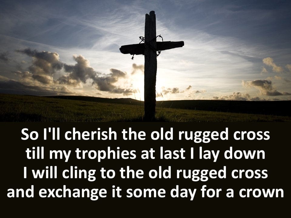 Old Rugged Cross Hymn Church PowerPoint Presentation Template Slides for worship service