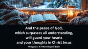 Winter Bible Verse Church PowerPoint template slides for worship