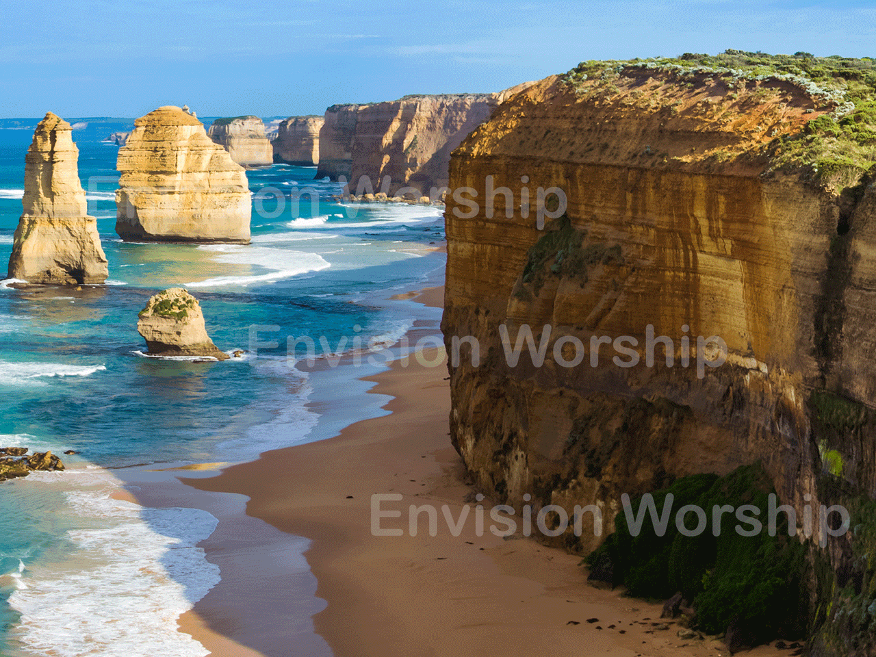 Australia's 12 Apostles church slide gorgeous and powerful