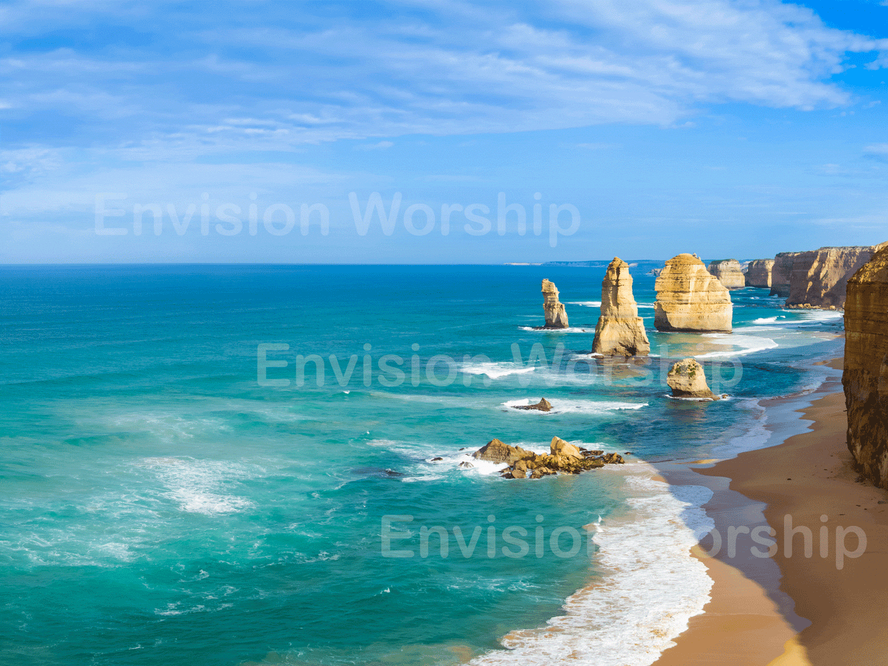 12 Apostles church slide gorgeous and powerful.