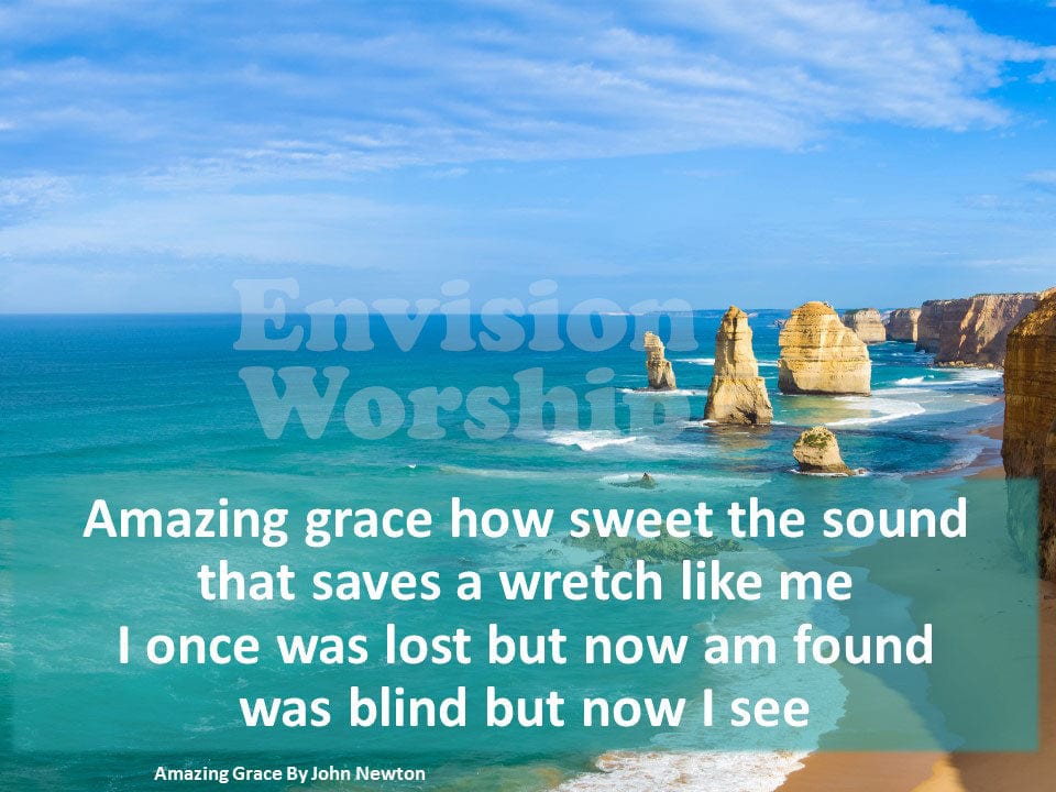 Amazing Grace Christian background 