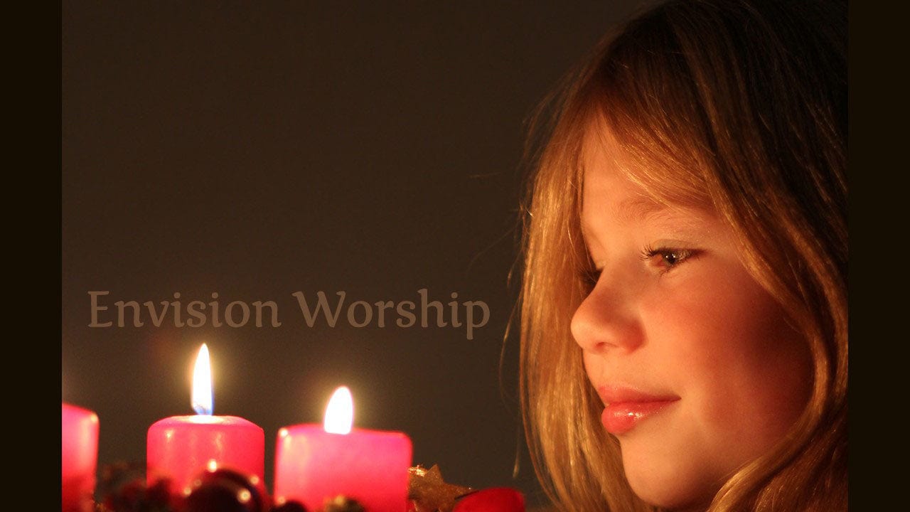 Advent candles worship PowerPoint