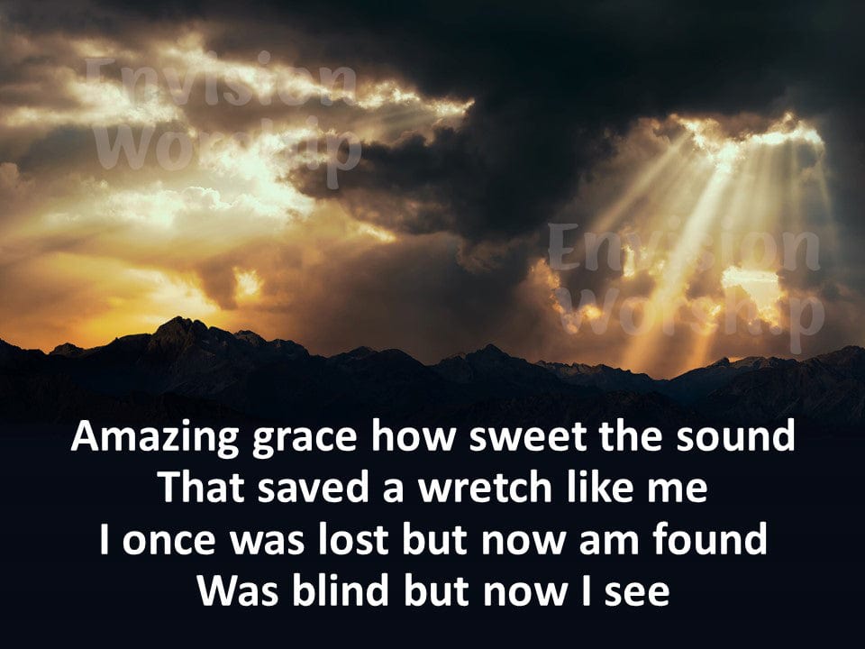 Amazing Grace worship slides