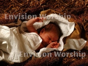 Baby Jesus away in a manger slides