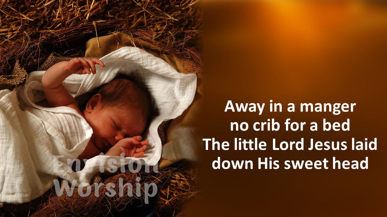 Away in a manger worship slides