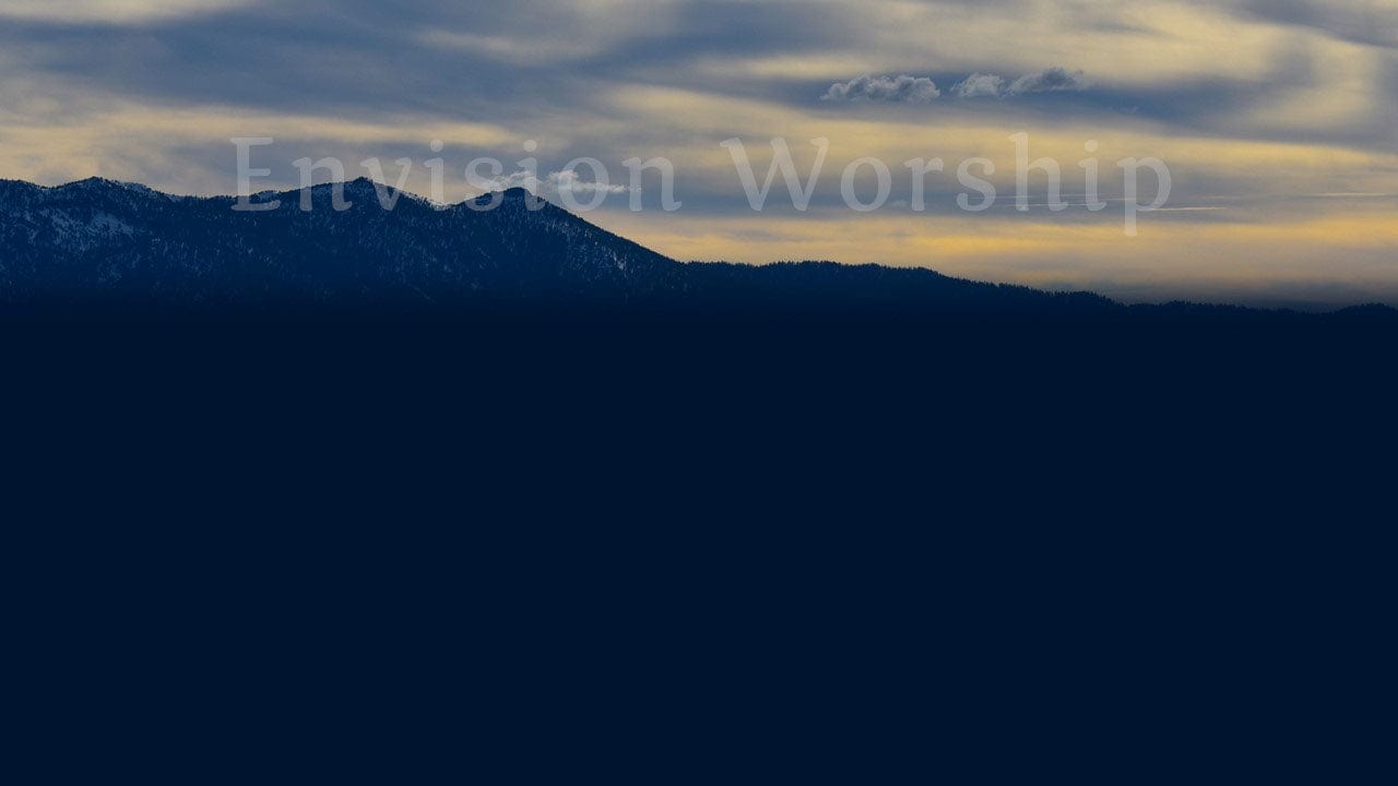 Blue mountains Christian Background PowerPoint slides for worship