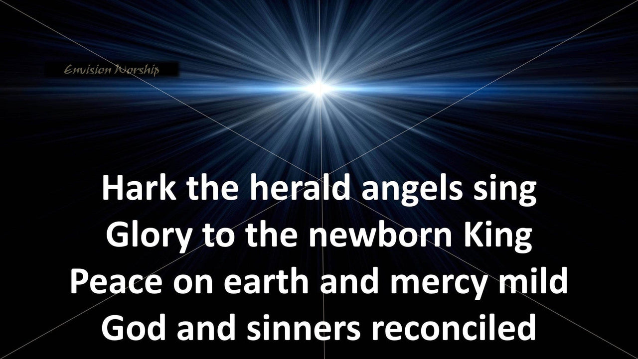 Hark the Herald Angel Sing Church PowerPoint template