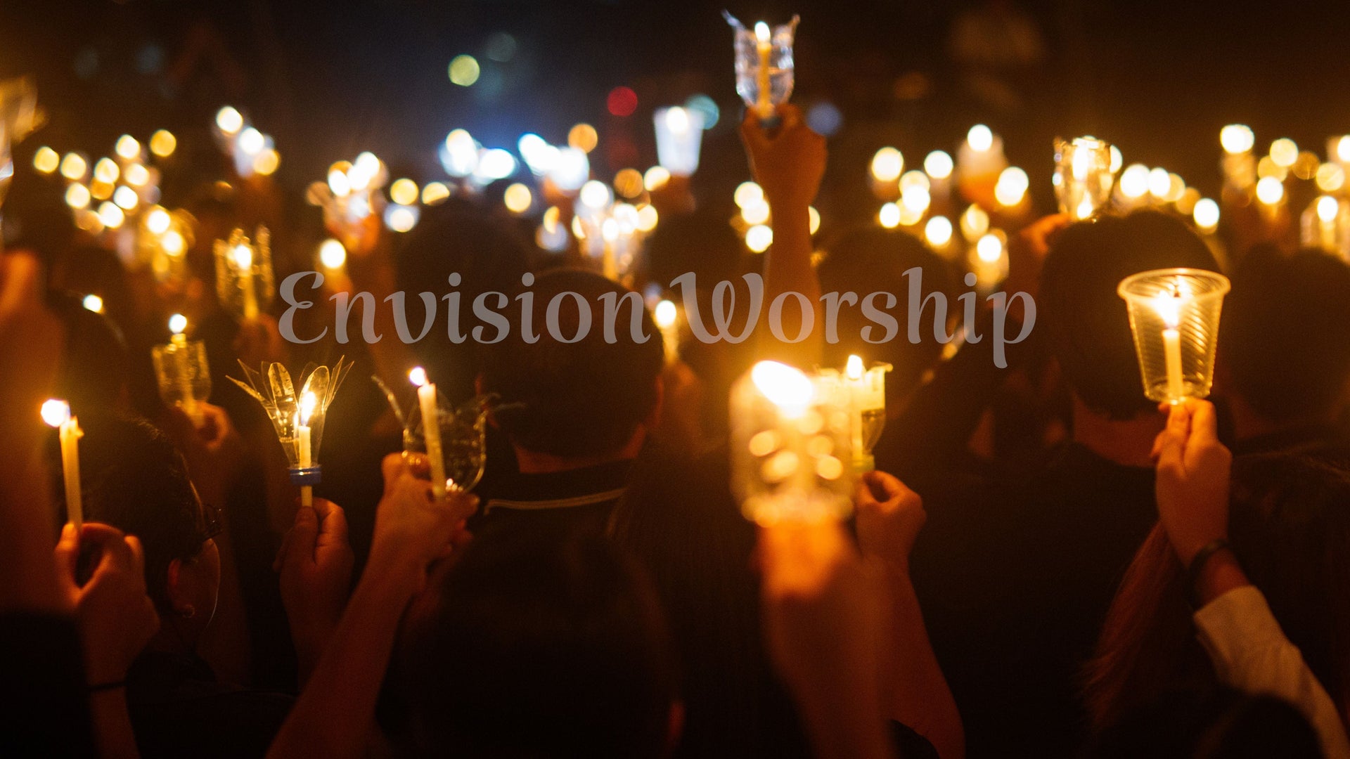Candlelight Vigil Christian Background