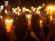 Candle light vigil church PowerPoint