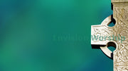 Celtic Cross Christian Background for Worship 