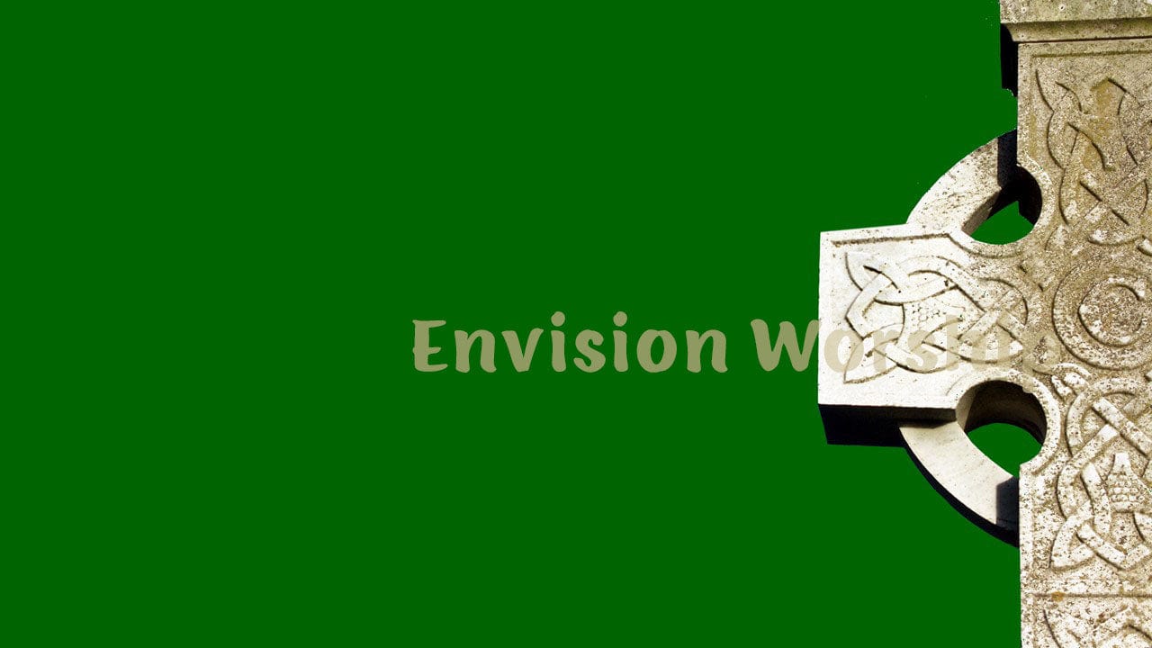 St. Patrick's Day Celtic Cross Church PowerPoint Slides for Worship 