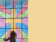 Child's prayer Christian background slides for worship