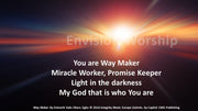 Way Maker church slide song by Osinachi Kalu Okoro Egbu