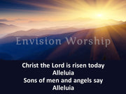 Christ The Lord Is Risen Today PowerPoint lyric Slides for Easter