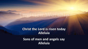 Christ The Lord Is Risen Today PowerPoint lyric Slides for Easter