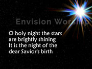 Christmas Star of Bethlehem worship slides - oh Holy night!