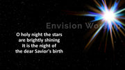 Christmas eve worship slide with Star of Bethlehem