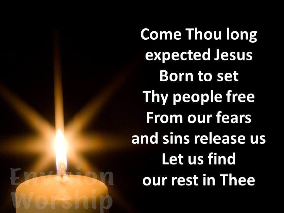 Come Thou Long Expected Jesus slide backgrounds, Come Thou Long Expected Jesus church slides,