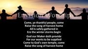 Come Ye Thankful People Come Hymn Church PowerPoint Slides  for worship