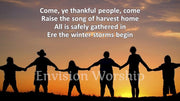 Come Ye Thankful People Come Hymn Christian PowerPoint Presentation for worship