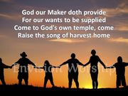 Come Ye Thankful People Come Hymn Church PowerPoint Presentation for worship service