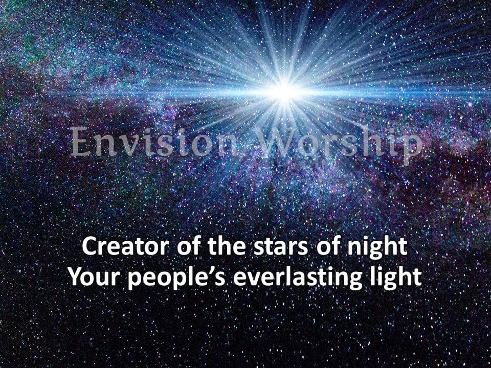 Creator of the stars at night Christian background