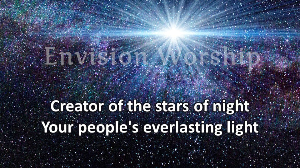 Creator of the stars at night church PowerPoint template