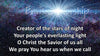 Creator of the stars at night church PowerPoint template