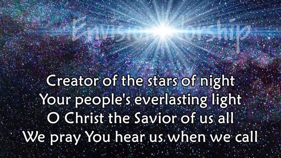Creator of the stars at night Christian background