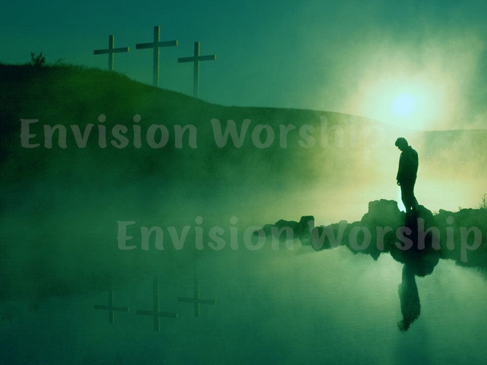 Cross Christian PowerPoint slides for worship