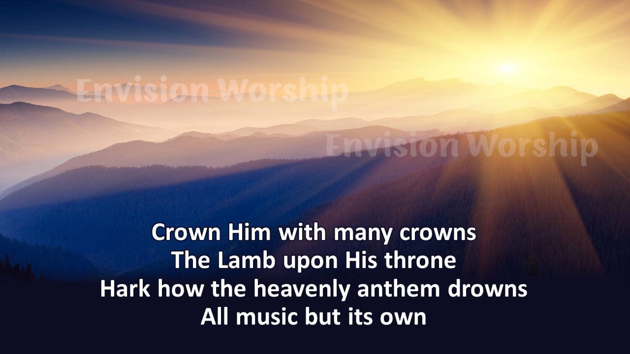 Crown Him With Many Crowns Church slides