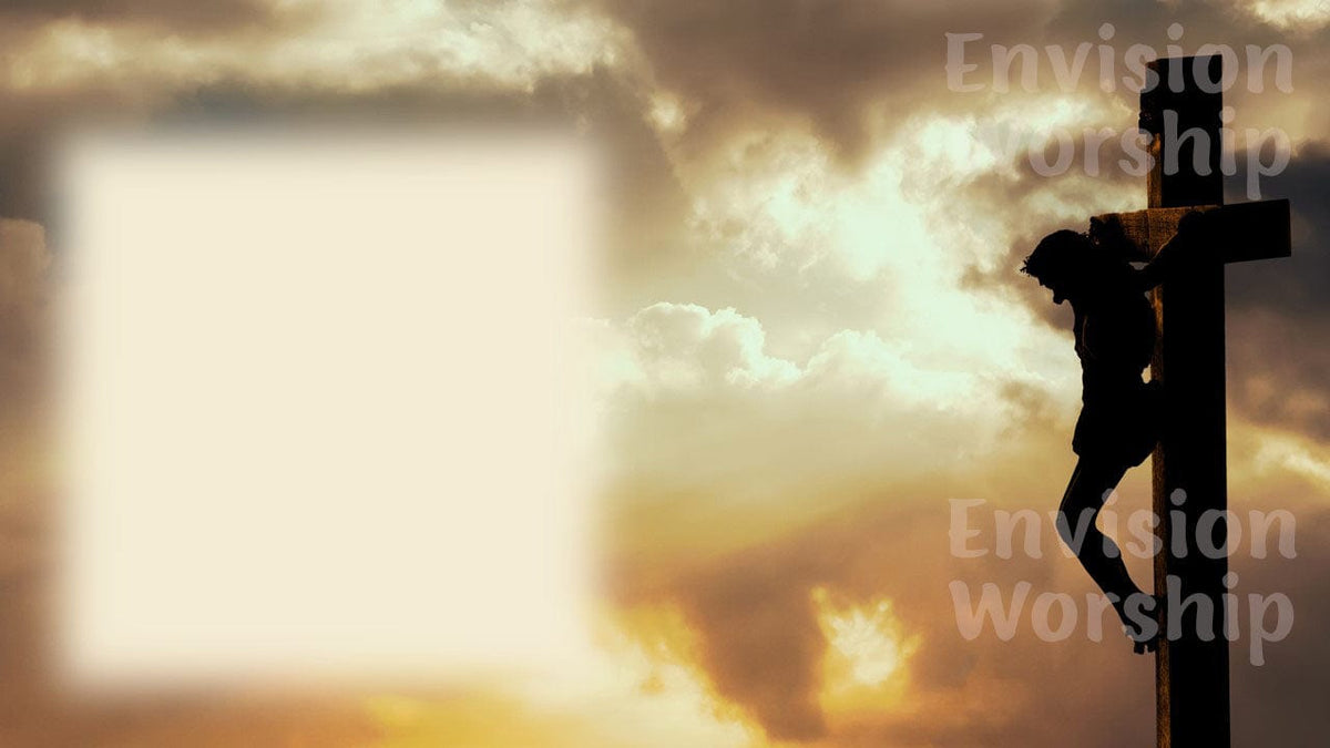 Rustic Religious Slide Background Elegant Church Cross PowerPoint Backgrounds for Inspiring Presentations