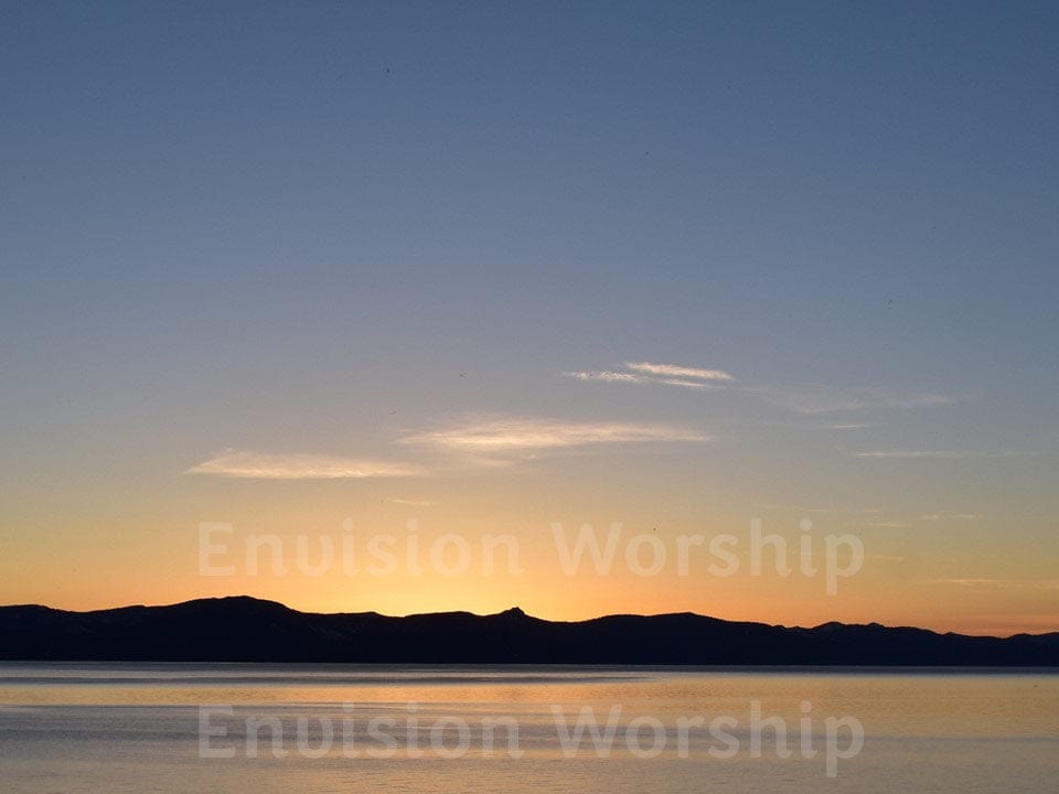 Dawn, water, Lake church PowerPoint Presentation slides for worship
