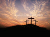 Easter Morning PowerPoint slide with stunning image of Calvary - gorgeous