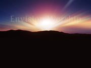 Easter Sunrise Christian Background PowerPoint template slides for worship