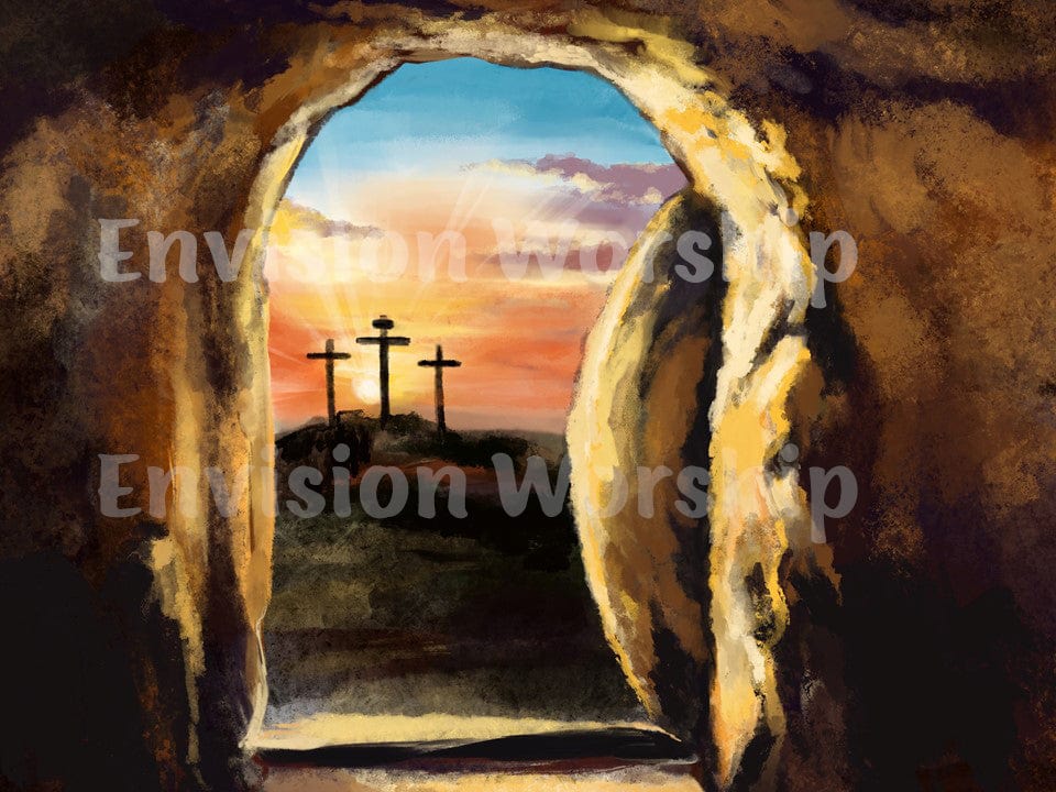 Easter worship PowerPoint Presentation slides, Empty Tomb PowerPoint Presentation slides 