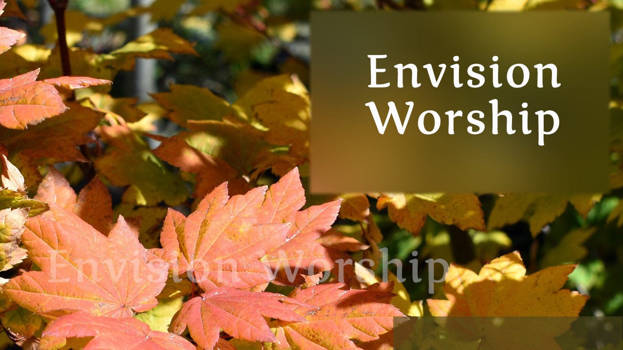 Stunning Fall Colors worship PowerPoint slide