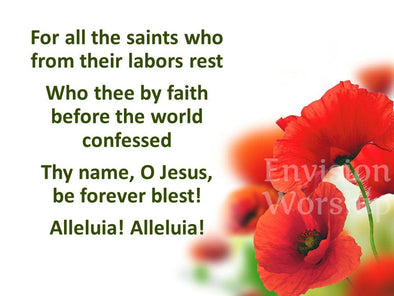 For All The Saints Remembrance Day Poppies PowerPoint Presentation Lyric Slides for Worship.jpg