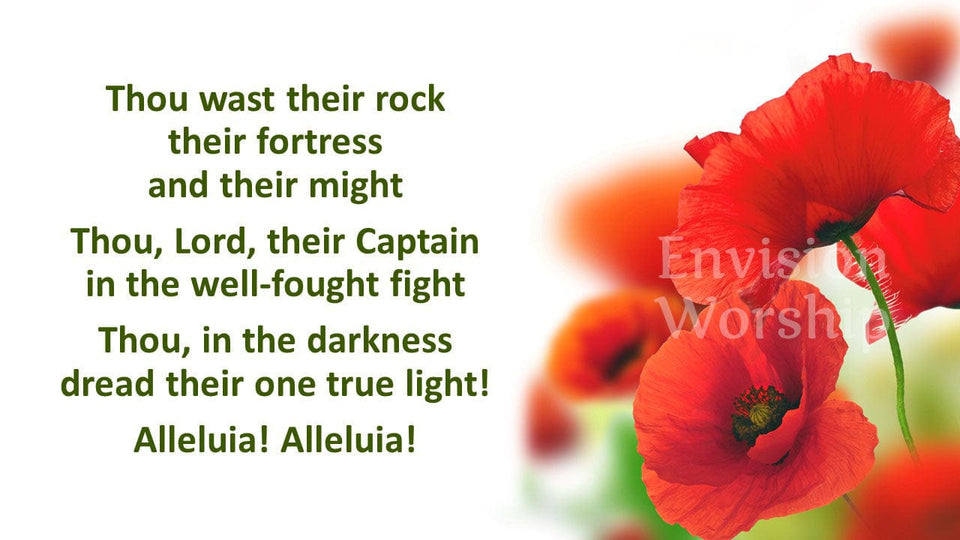 For All The Saints Church PowerPoint - Lyrics Included