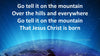 Go tell it on the mountain church slide