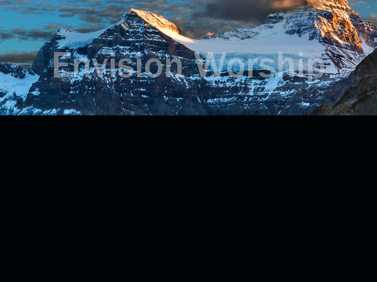 Stunning Rocky Mountaintop Christian Background