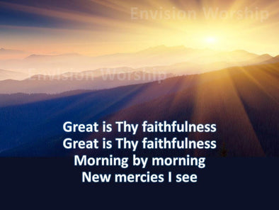 Great is Thy Faithfulness church PowerPoint