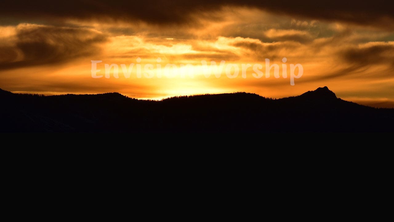 Hope Sunset Christian Background PowerPoint Presentation Slides for Worship