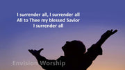I Surrender All Church slides with lyrics
