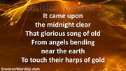 It Came Upon A Midnight Clear PowerPoint Template with lyrics