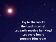 Joy to the world PowerPoint with lyrics 